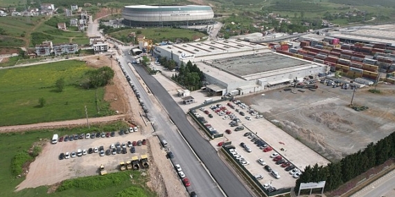 Alikahya Stadyum yoluna asfalt