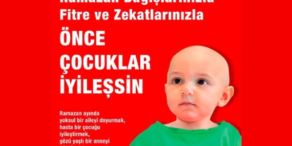 LÖSEV Ramazan Bağışlarınızla, Fitre ve Zekâtlarınızla “Önce Çocuklar İyileşsin”