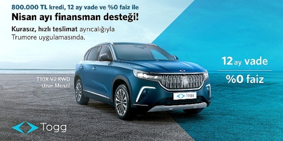 T10X için nisan ayına özel finansman desteği Trumore’da