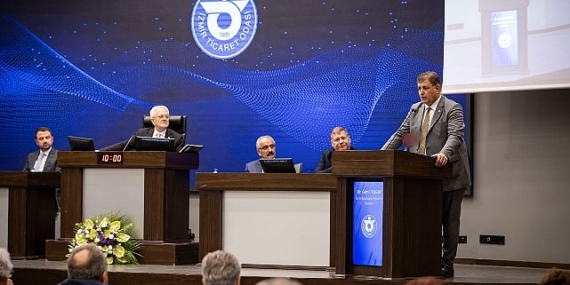 Başkan Tugay İZTO meclis toplantısına katıldı “Bu şehirdeki canlı cansız tüm varlıkların hizmetindeyim”