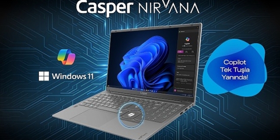 Casper Nirvana X600 dizüstü bilgisayarlarına Microsoft Copilot tuşu ekledi