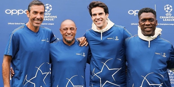 Efsane futbolcular Londra’da OPPO’nun yardım maçında buluştu