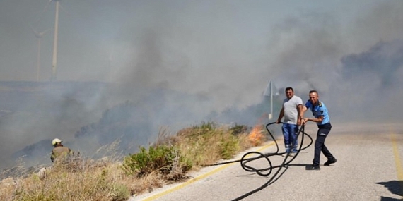 İzmir İtfaiyesi yangınlar için seferber oldu