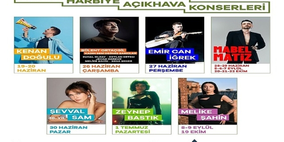 Paribu Harbiye Açıkhava Konserleri Başlıyor