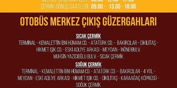 Sivas Çermikler İçin Otobüs Seferleri Başladı