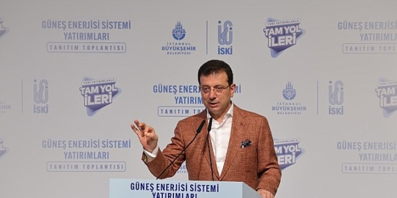 Ekrem İmamoğlu, ‘İBB Tesislerinde Güneş Enerjisi Sistemi Yatırımları Tanıtım Toplantısı’nda konuştu