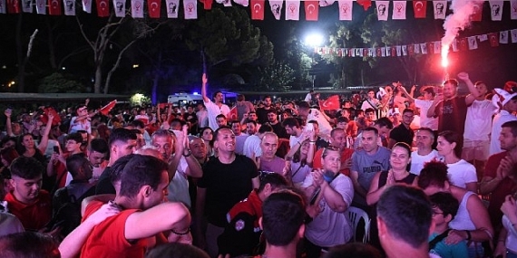 Milli heyecan Bornova’da bir başka yaşanıyor