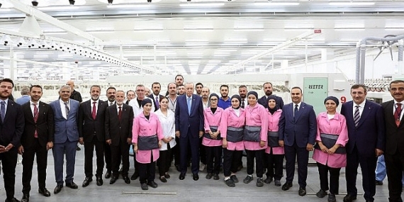 Bitlis’teki ‘Kiler İplik Fabrikası’nı Cumhurbaşkanı Erdoğan’ın Açtı