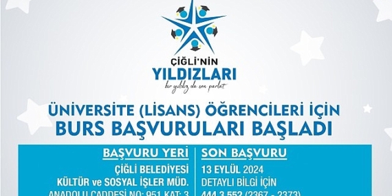 Çiğli’de Üniversite Burs Başvuruları başladı