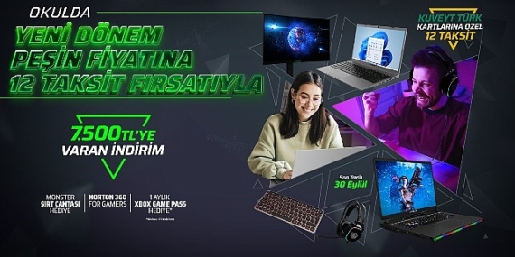 Eğitim sezonuna özel peşin fiyatına 12 taksit imkanı sunan canavar gibi kampanya
