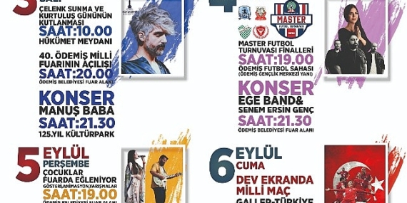Ödemiş’te kurtuluş etkinlikleri