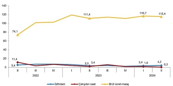 Tüik: İstihdam endeksi yıllık %4,2 arttı