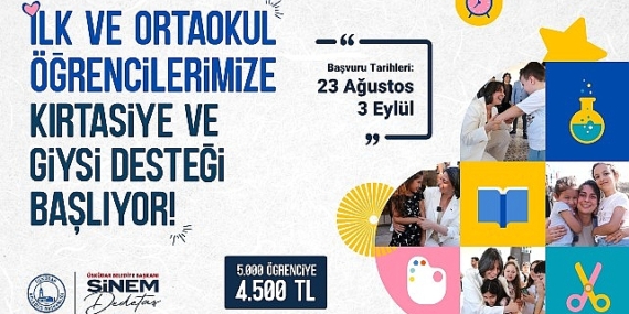 Üsküdar’da İlk ve Orta Öğretim Öğrencilerine Kırtasiye ve Giyim Desteği Başlıyor