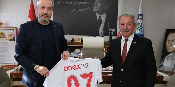 Antalyaspor Başkanı Sinan Boztepe’den Salihli Belediye Başkanı Mazlum Nurlu’ya Ziyaret