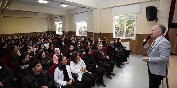 Başkan Taban Naire Çikayeva Anadolu Lisesi Öğrencileriyle Buluştu