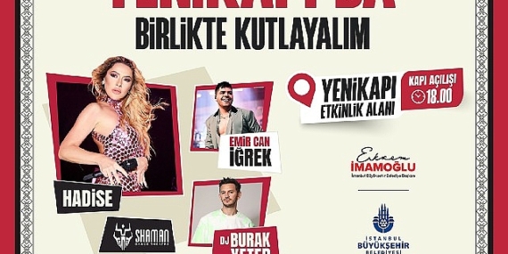 Cumhuriyet Bayramında Toplu Ulaşım Ücretsiz Olacak ve Büyük Konser Sizi Bekliyor Emir Can İğrek ve Hadise Sahne Alacak