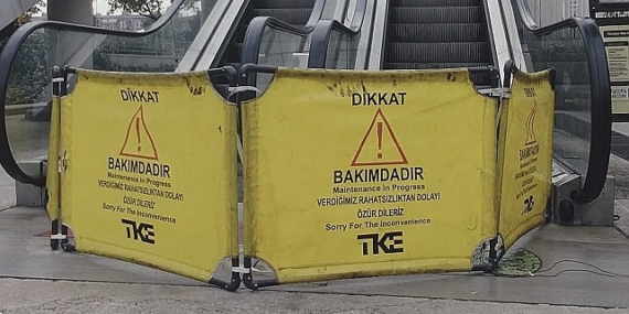 İzmit’teki yürüyen merdivene motor tadilatı