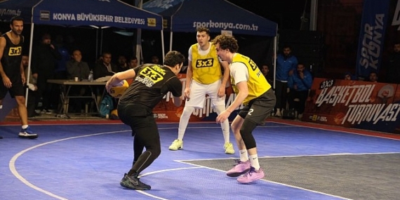 Konya’da 3×3 Basketbol Turnuvası Heyecanı Yaşandı