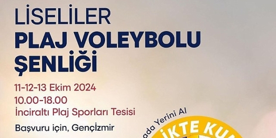 Liseliler plaj voleybolu şenliğinde buluşuyor