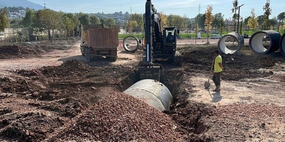 Seymen Millet Bahçesi’nde otopark çalışması başladı