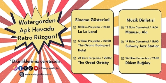 Watergarden İstanbul’da Retro Rüzgarları Esiyor
