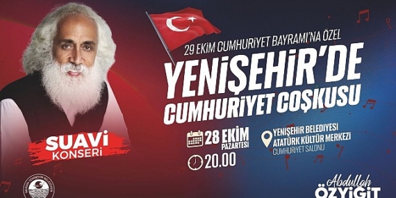 Yenişehir Belediyesi Suavi’yi Mersinlilerle buluşturuyor
