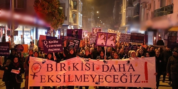 Seferihisar kadına yönelik şiddete karşı mücadelenin sesi oldu