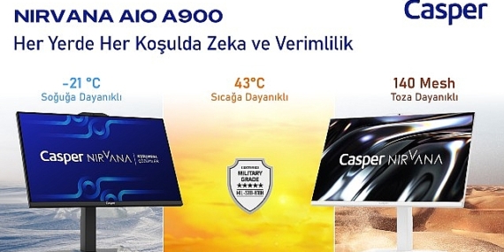 Türkiye’nin Dayanıklılık Sertifikasına Sahip İlk Bilgisayarı Casper AIO A900 Satışa Çıktı!