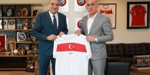 UEFA’dan TFF Başkanı İbrahim Hacıosmanoğlu’na ziyaret!