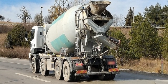 Yola beton döken beton mikserine 106 bin TL ceza