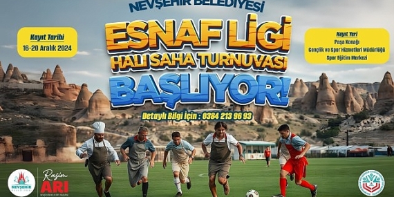 Esnaf Ligi Halı Saha Futbol Turnuvası Düzenlenecek