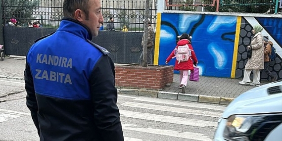 Kandıra Belediyesi Zabıta Ekipleri Öğrenci Güvenliği İçin Devrede