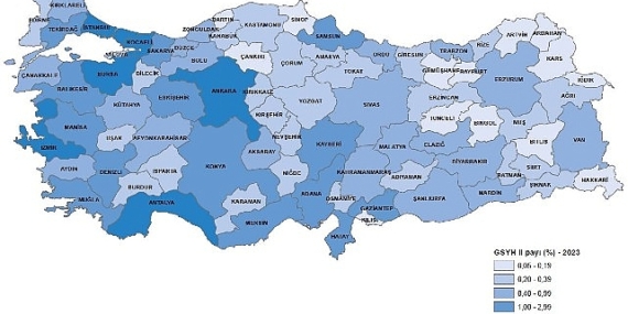 Tuik: Gayrisafi Yurt İçi Hasıladan 2023 yılında en yüksek payı %30,4 ile İstanbul aldı