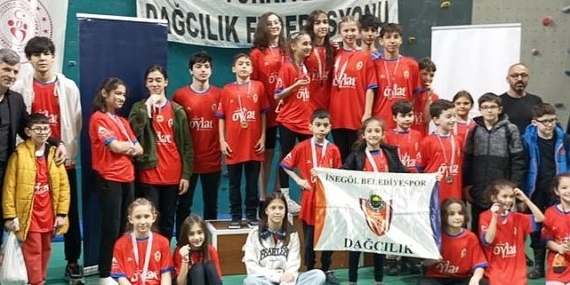 İnegöllü Dağcılık Branşı Ekiplerinden 40 Madalya