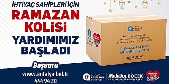 Antalya Büyükşehir Belediyesi,ihtiyaç sahibi aileleri yalnız bırakmıyor