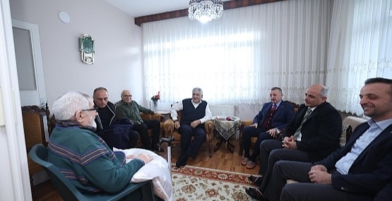 Büyükakın’dan, milli güreşçiye vefa ziyareti