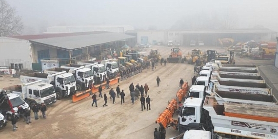 İnegöl Belediyesi Kar Yağışına Hazır