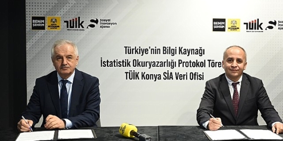 Sosyal İnovasyon Ajansı’nda TÜİK Konya Veri Ofisi Kurulmasına İlişkin Protokol İmzalandı