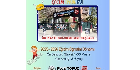 Milas Belediyesi Çocuk Oyun Evi’ne Ön Kayıt Başvuruları Mayıs Ayı’nda Başlayacak