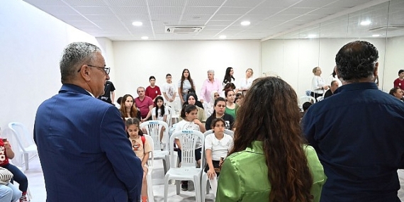 Başkan Topaloğlu, kursiyerler ve velileriyle bir araya geldi