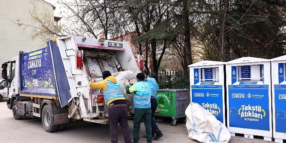 Çankaya’da Tekstil Kumbaralarıyla Sıfır Atığa Katkı