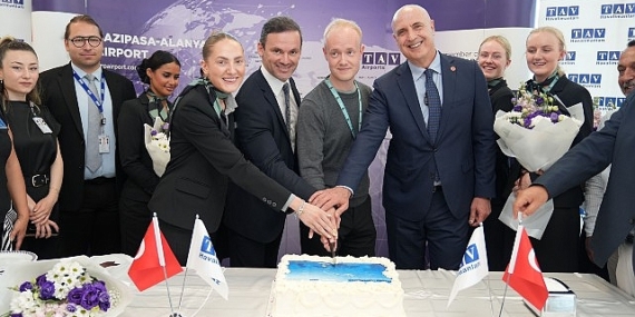 Gazipaşa-Alanya Havalimanı, Copenhagen Air Taxi’nin ilk uçuşunu karşıladı