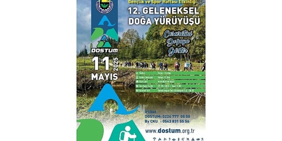 İnegöl Belediyesi’nden 19 Mayıs Doğa Yürüyüşü etkinliğine davet