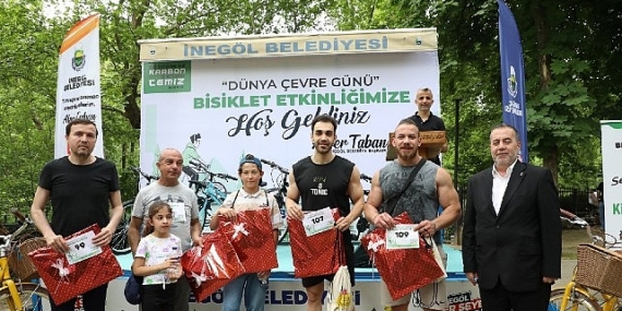 İnegöl’de Pedallar Temiz Gelecek İçin Döndü