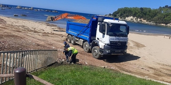 Kandıra plajları yeni sezona hazırlanıyor