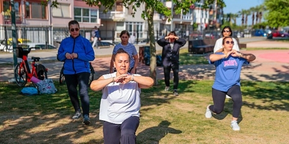 Konak’ta açık havada spor keyfi başladı
