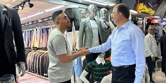 Başkan Altay Bayram Alışverişine Çıkan Konyalıları ve Esnafları Ziyaret Etti
