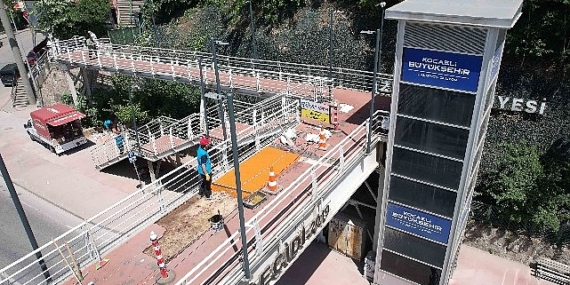 Büyükşehir’den üst geçitlere hassas dokunuş