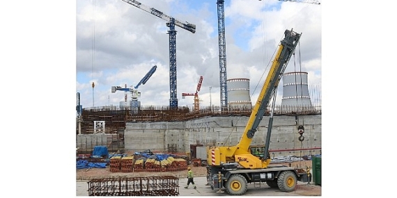 Leningrad NGS-2’nin 4’üncü Güç Ünitesinin Sahasında Güvenlik Binasının Temel Betonlama İşlemi Tamamlandı