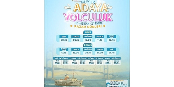 “Mehtap Turları” ve “Büyük Adaya Yolculuk” başlıyor